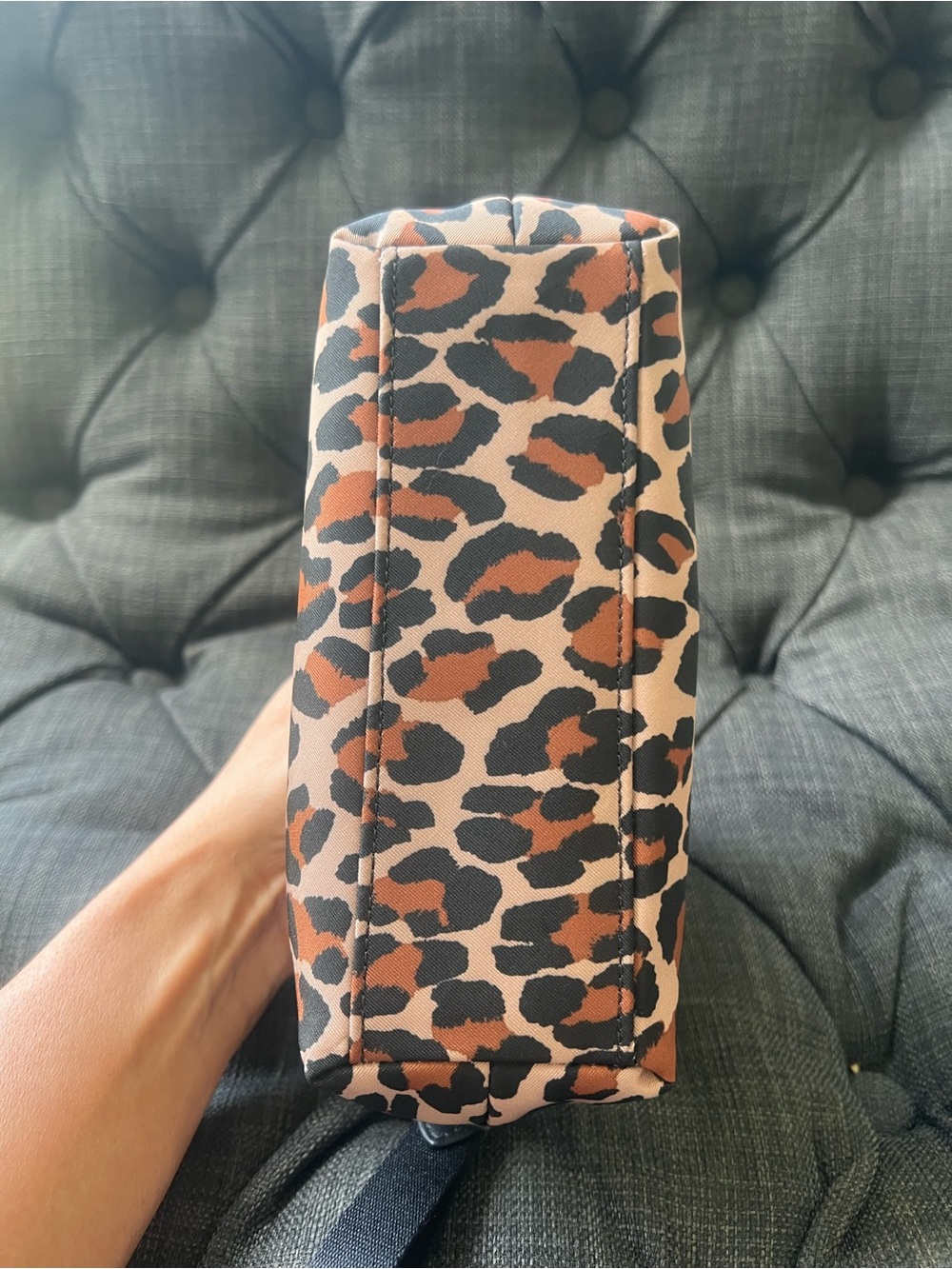 kate spade Leopard Print Cosmetic Pouch - Brown/Black - Picture 3 of 6